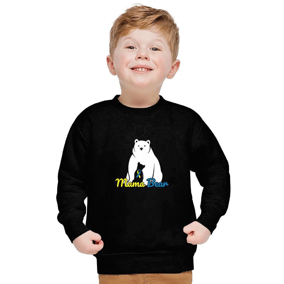 Bear Pet Mama Bear Down Syndromes Awareness T21 1 Sweatshirts