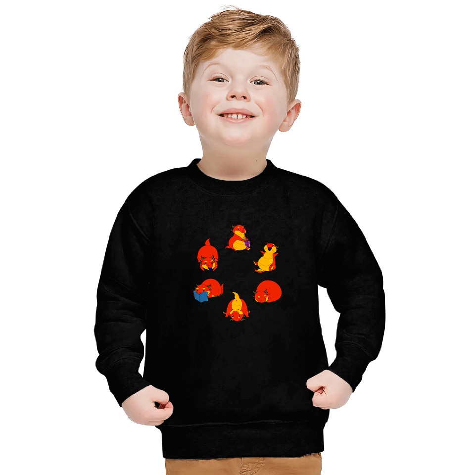 Dragon Pet Bod the Cute Chibi Dragon Graphic Sweatshirts