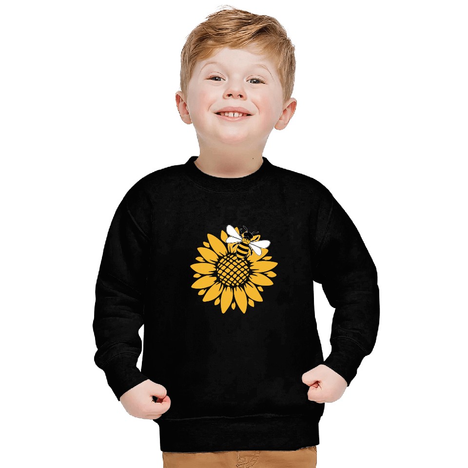 Bumblebee Sunflower Springtime Save The Bees Honeybee Sweatshirts
