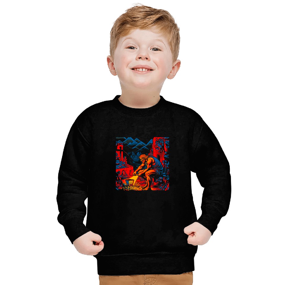 Hephaestus Greek Mythology God of Fires Blacksmith Sweatshirts