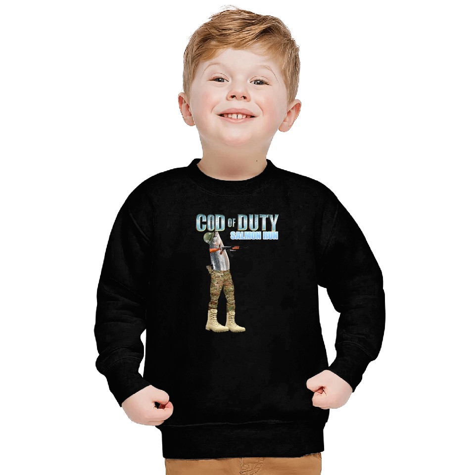 Cod Fish OD Salmon Run Sweatshirts