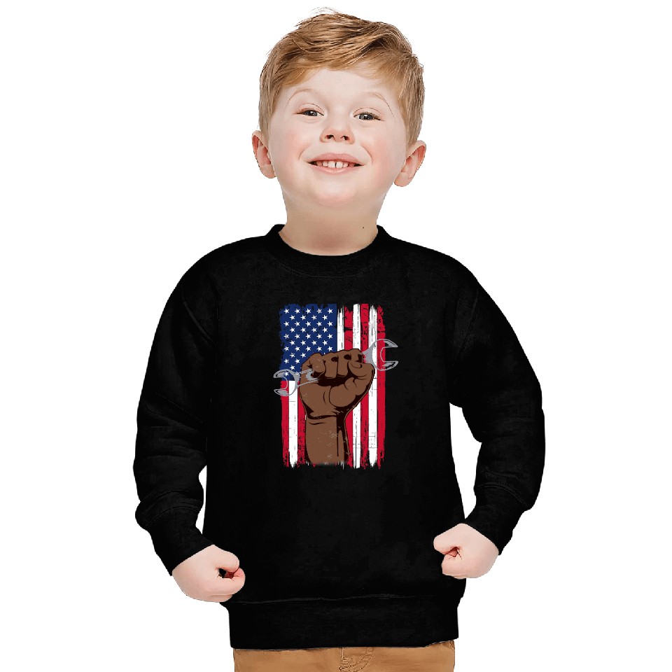 Proud Skilled black african american worker labor day Sweatshirts