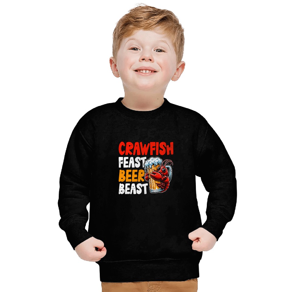 Beer Fun Cajun Crawfish Crayfish Boil Beer Drinking Beer Lover 25 Sweatshirts