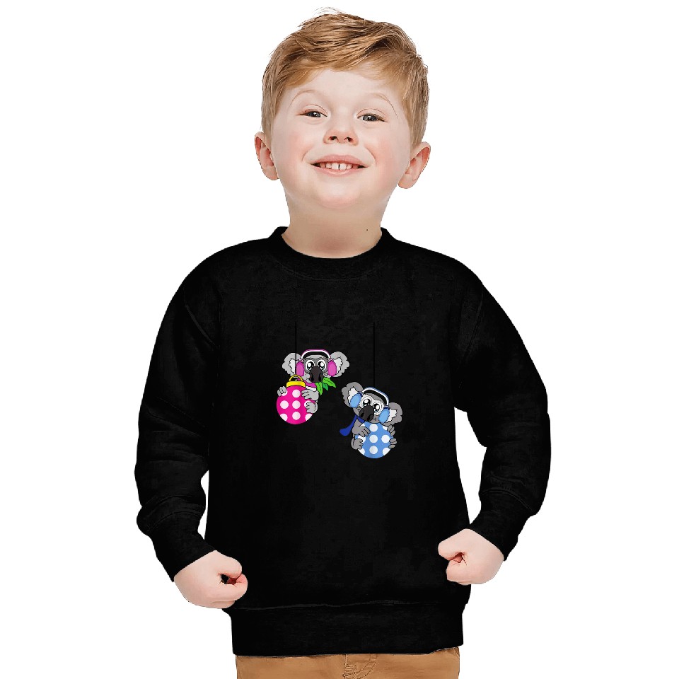 Koala Pet bear Christmas Balls Winter Snow Sweatshirts