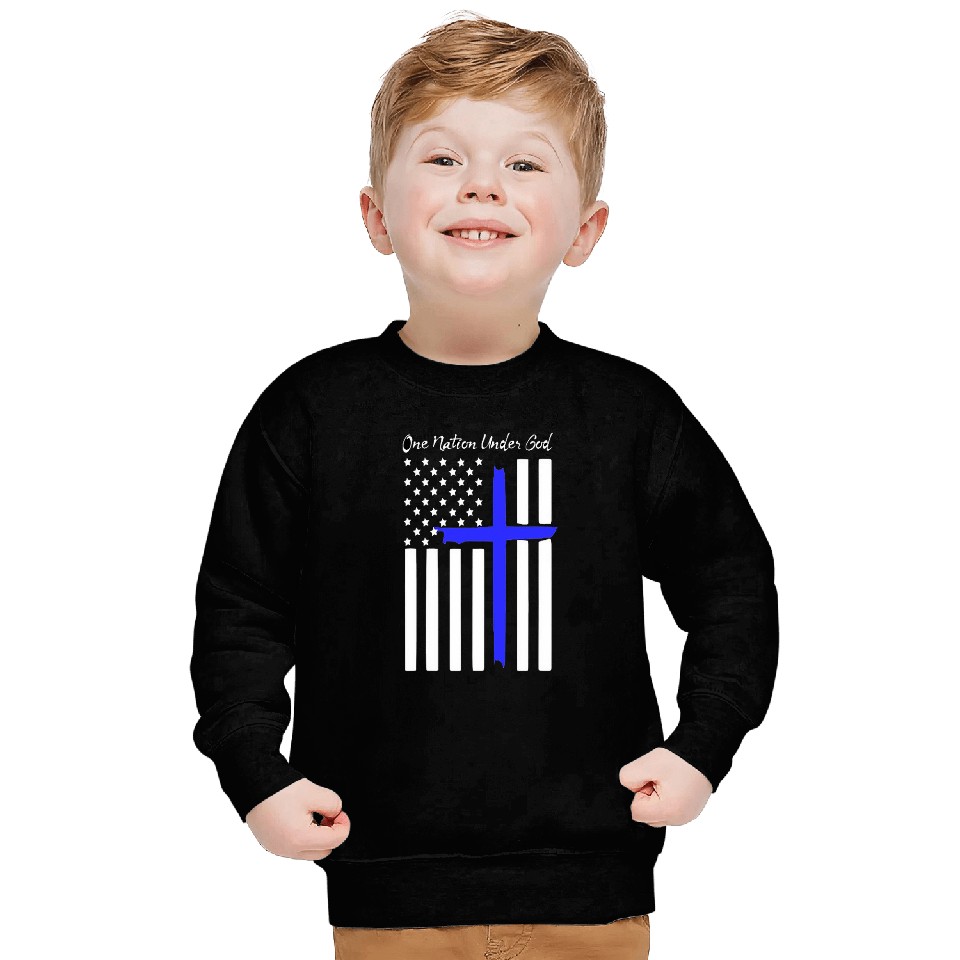 One Nation Under God Police Sweatshirts