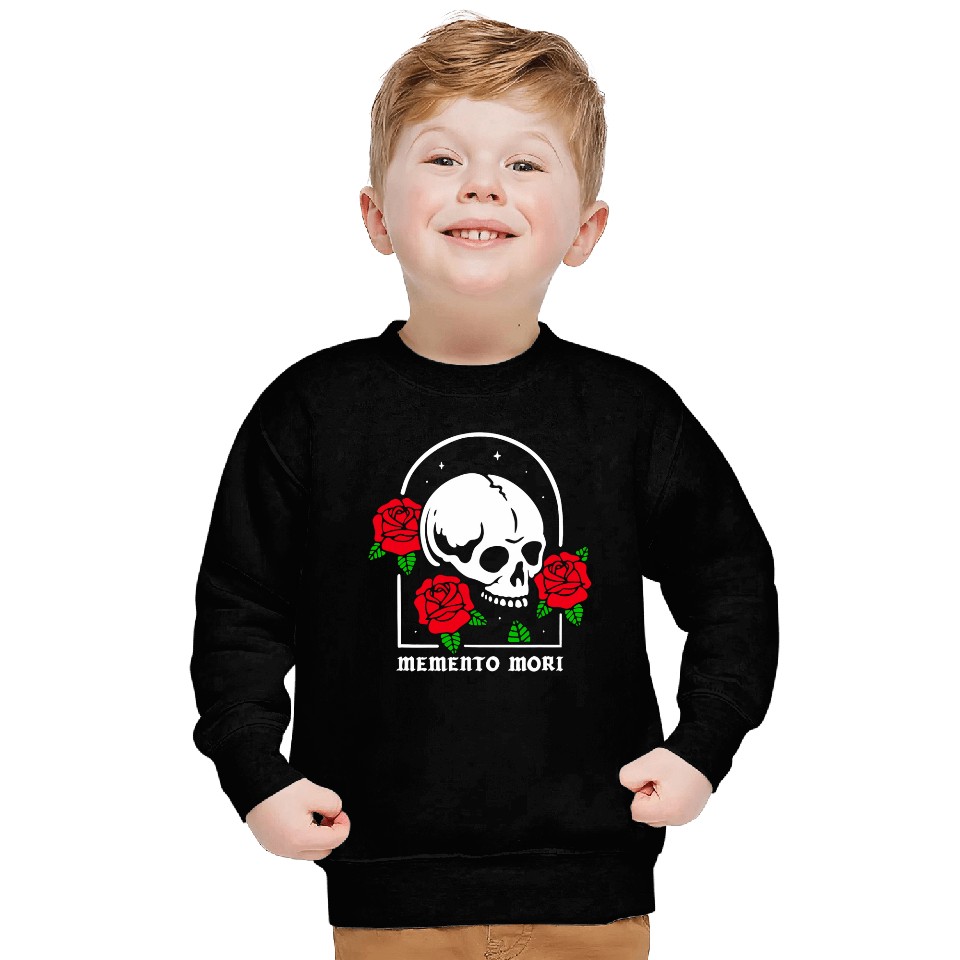 Memento Mori Skull and Roses Tattoo 9 Sweatshirts