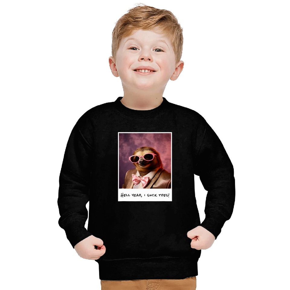 Sloth Pet Funny Toe Licking Sloth Hell Yeah I Suck Toes Sweatshirts
