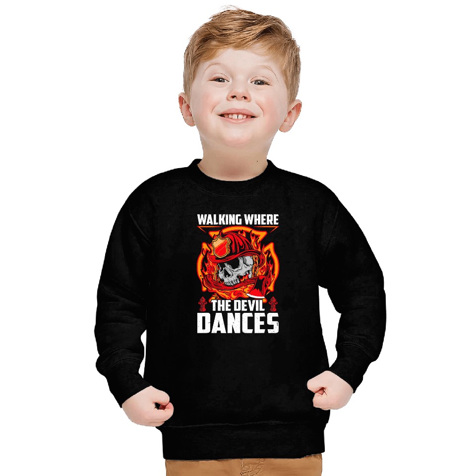Firefighter Job Fireman Cool Graphics Firefighter Plus Size 18 Sweatshirts