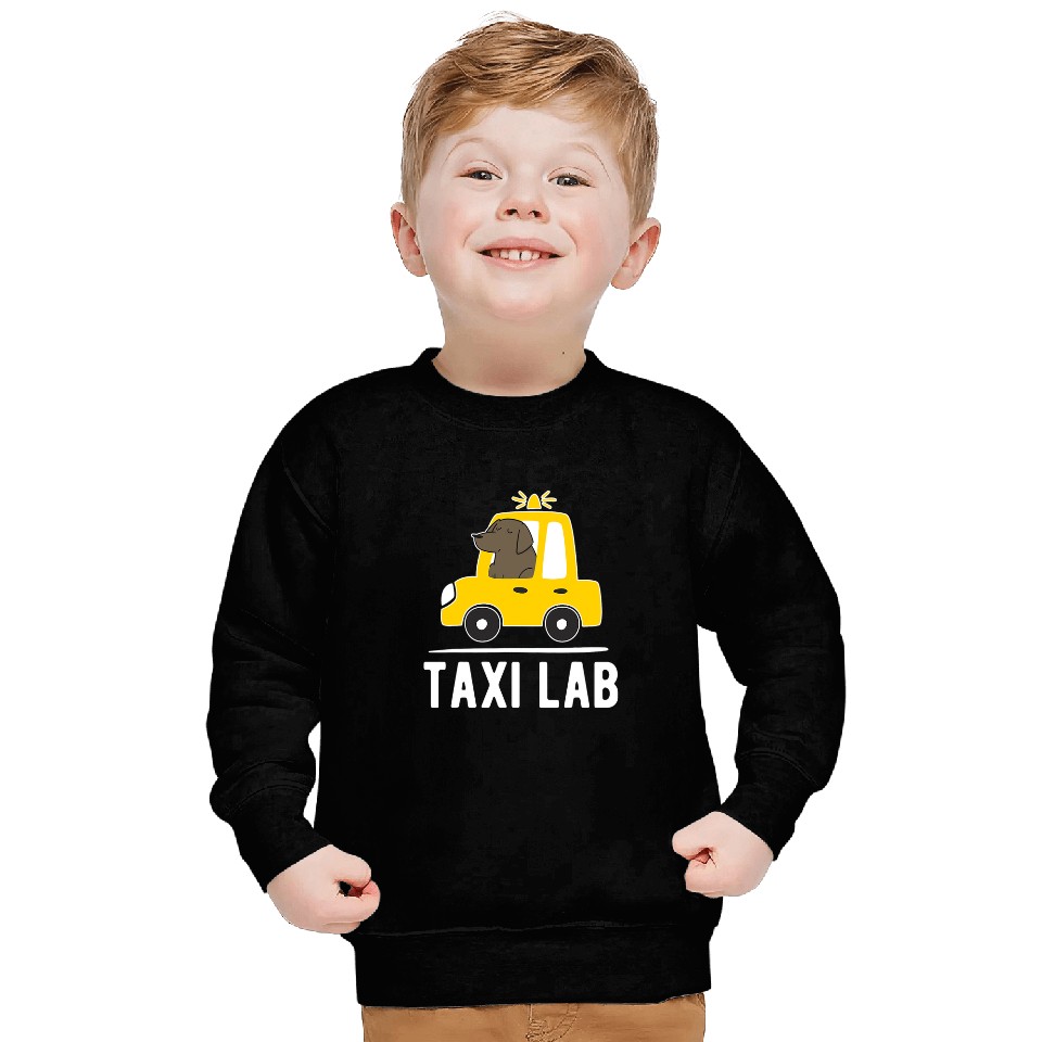 Black Labrador Retriever Dog Taxi Lab Cab Driver Gift Sweatshirts