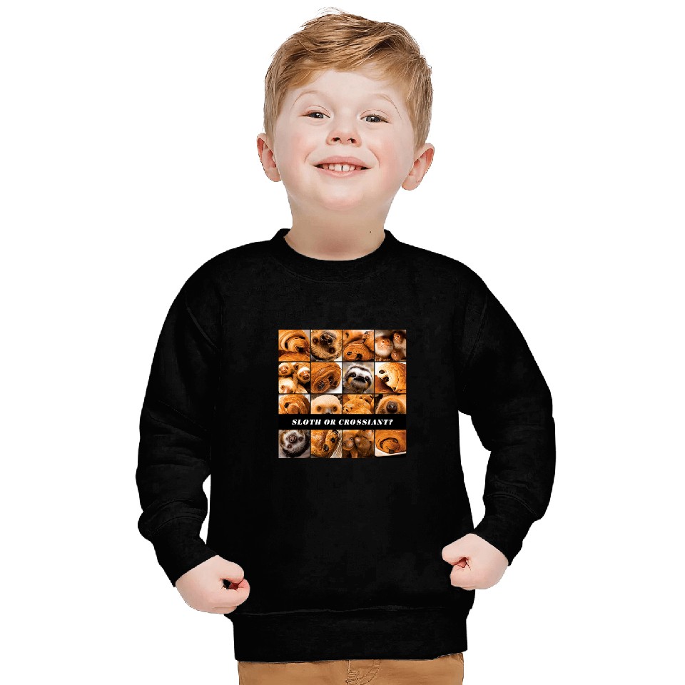 Sloth Pet or Croissant AI Machine Learning Food or Object Meme Sweatshirts