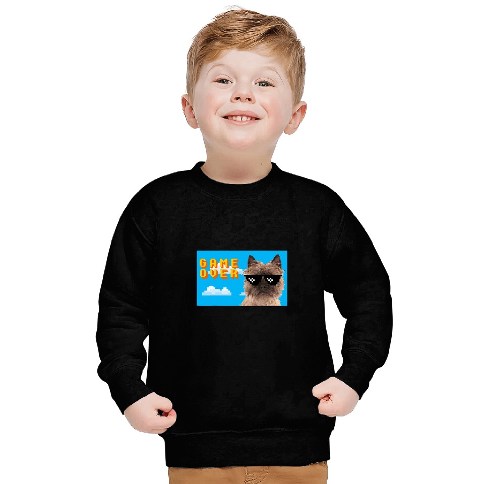 8Bit Game Over Cairn Terrier Sweatshirts