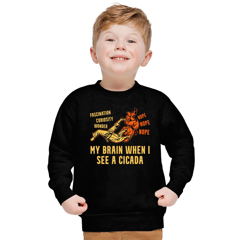Cicada Brood X 2Funny When I See A Cicada Sweatshirts