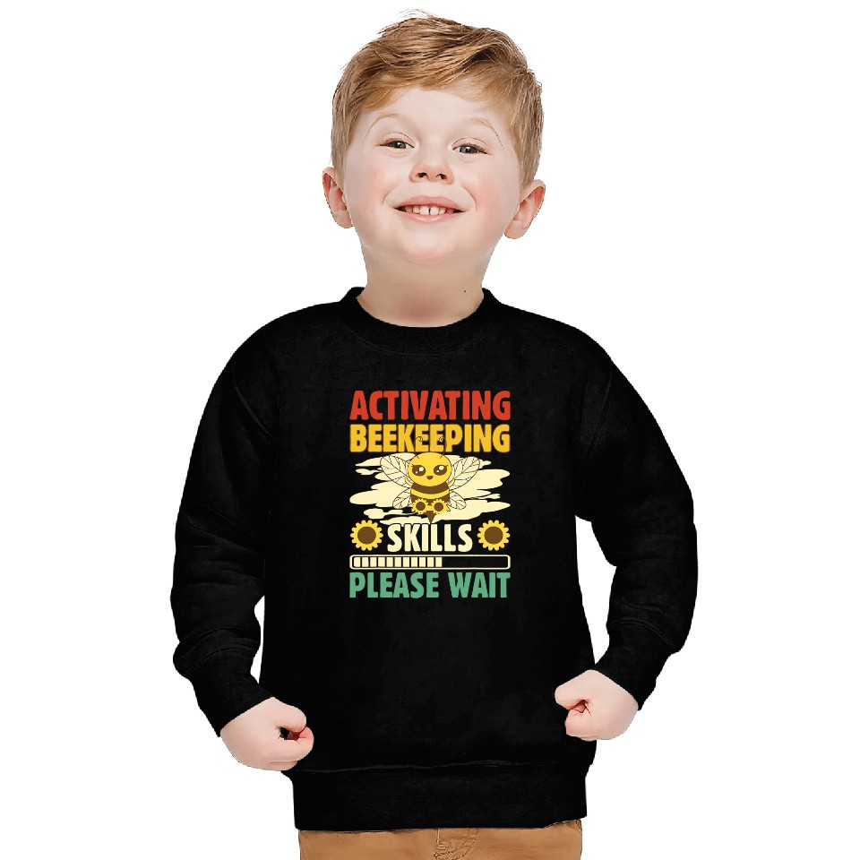 Activating Beekeeping Skills Please Wait Sweatshirts
