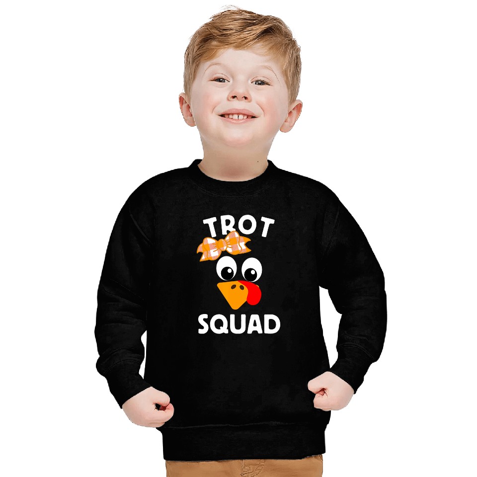 Thanksgiving Running Turkey Trot Squad Sweatshirts
