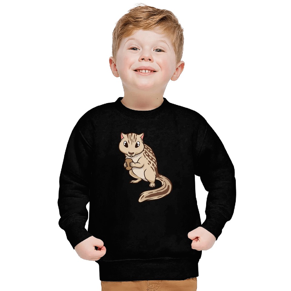 Squirrel Pet Kawaii Thirteenlined ground squirrel Sweatshirts