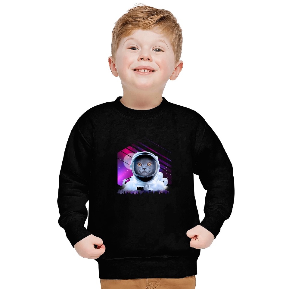 Astronaut Cat Astronomy Galaxy Cat Astronaut Sweatshirts