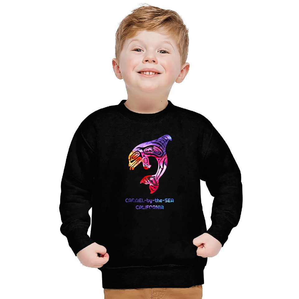 CarmelbytheSea CA Orca Killer Whale Native American Sweatshirts