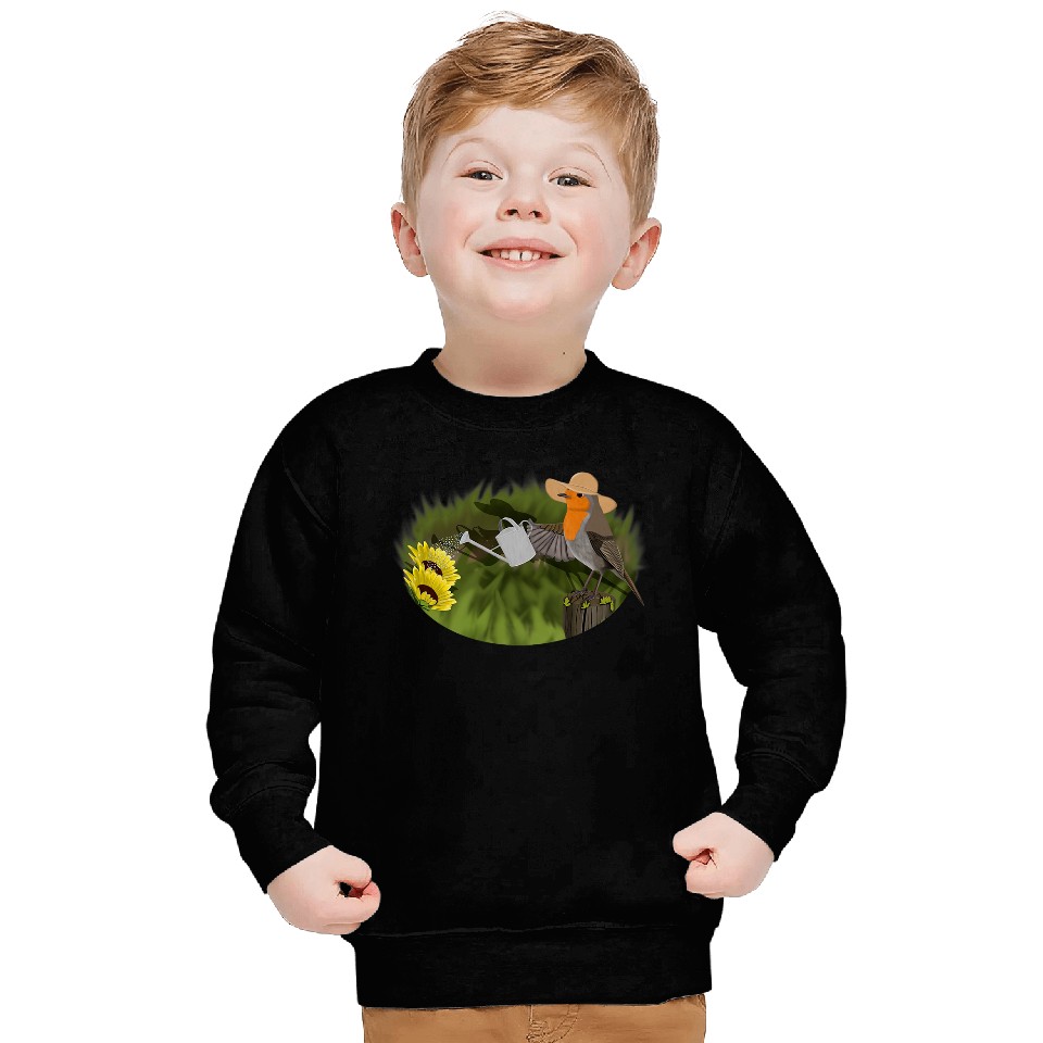 Robin Bird Art Birdlover Birdwatcher Animal Biologist Sweatshirts