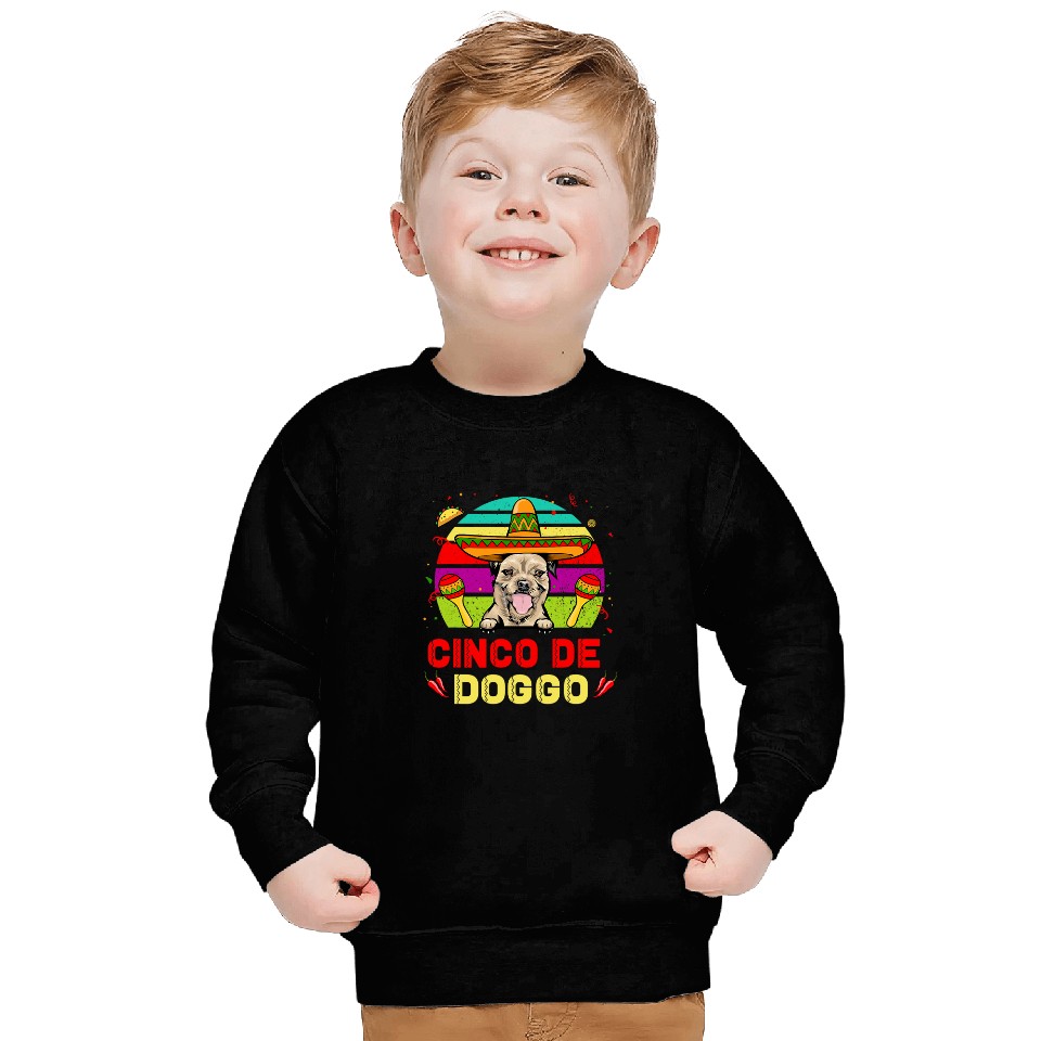 Cinco de Doggo Hilarious Border Terrier Dog Cinco de Mayo Sweatshirts