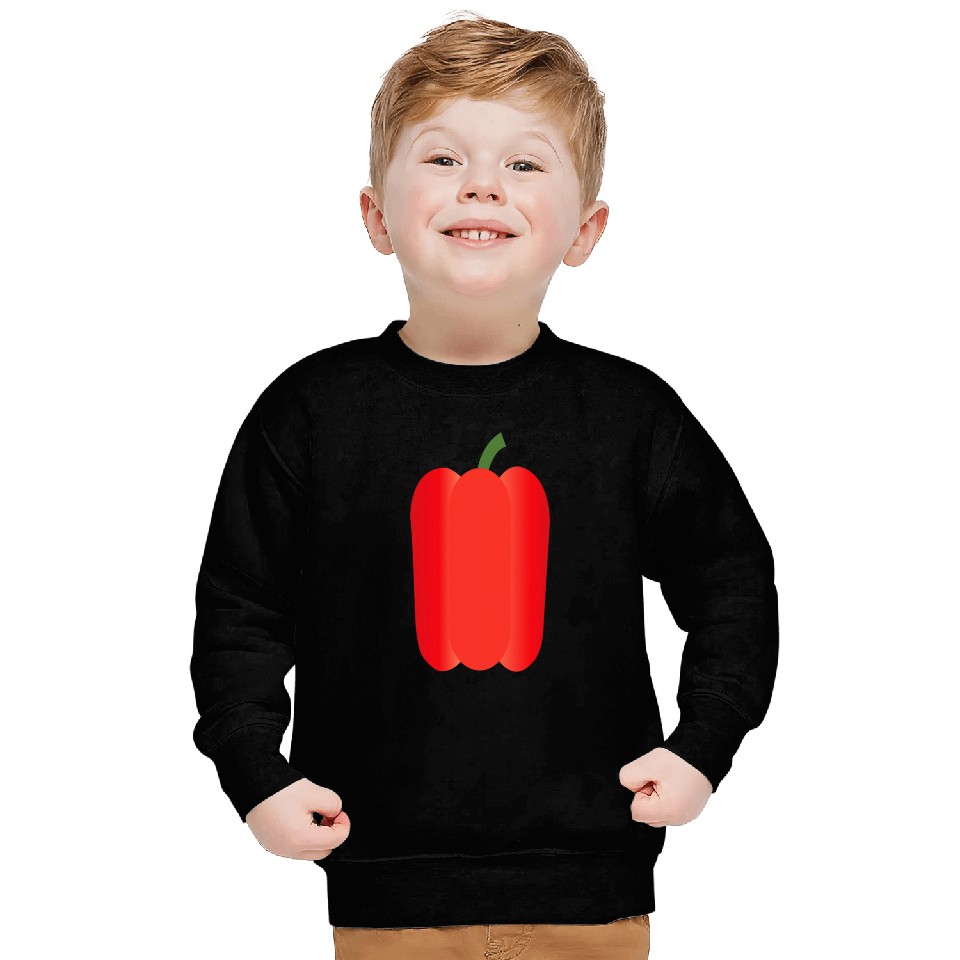 Red Pepper Veggie Vegetable Vegetarian Sweatshirts