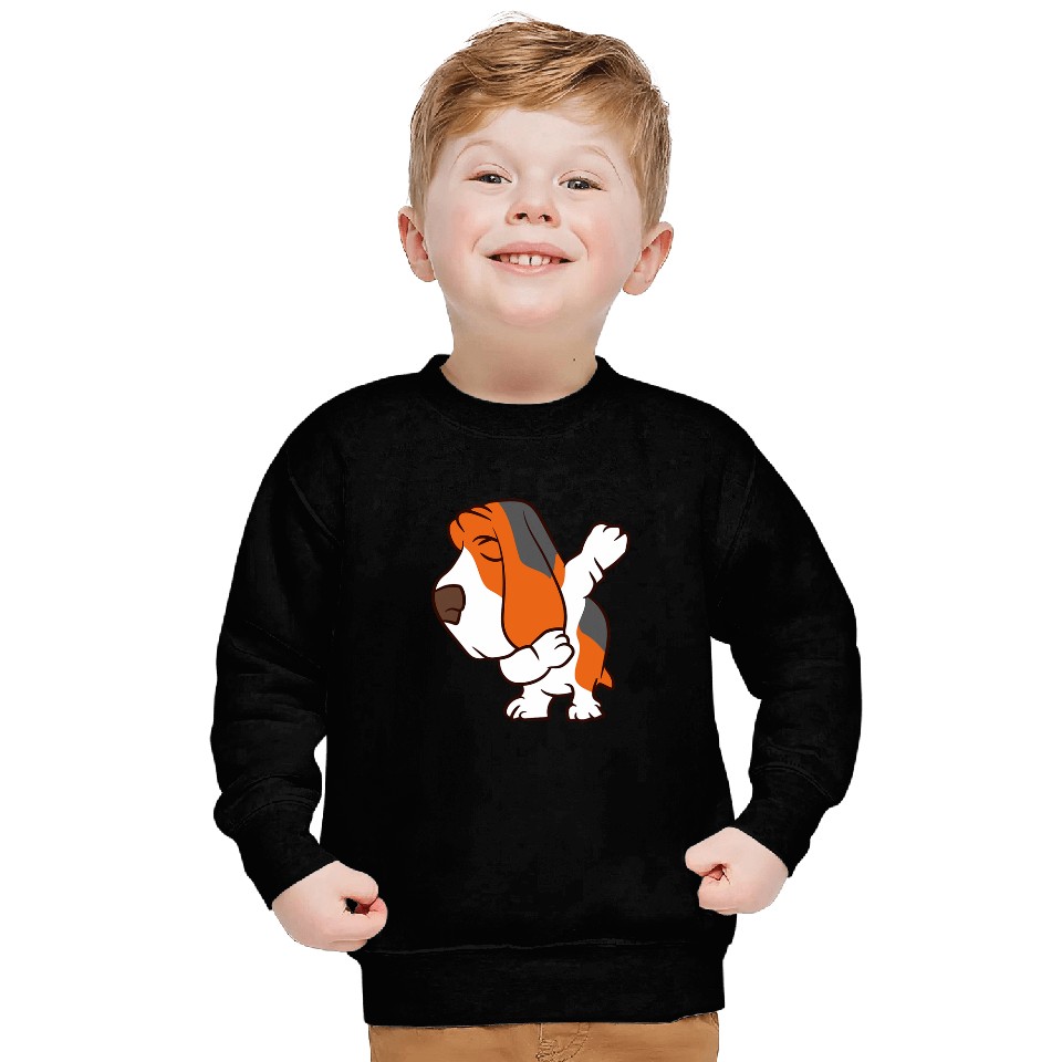 Cute Dabbings Basset Hound Sweatshirts
