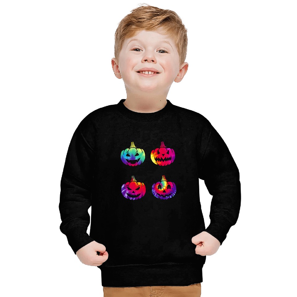 Cute Tie Dye Pumpkin Sweatshirts