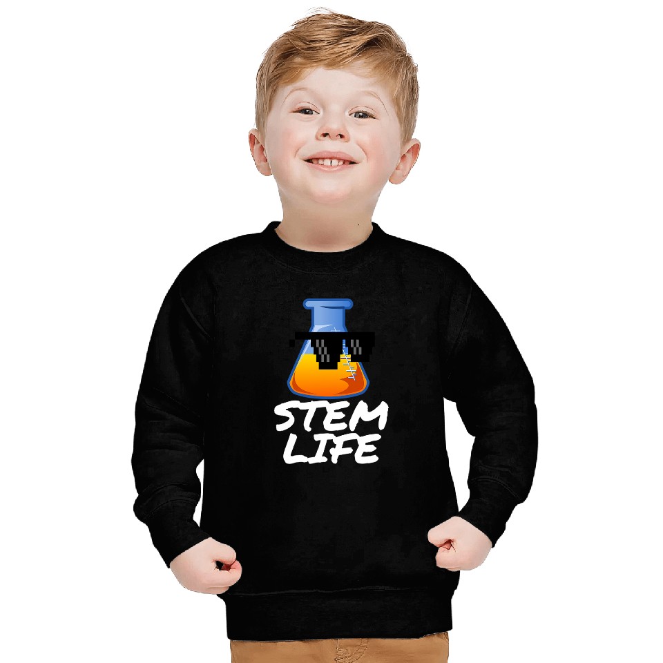STEM LIFE SCIENCE TECHNOLOGY ENGINEERING MATH BEAKER Sweatshirts