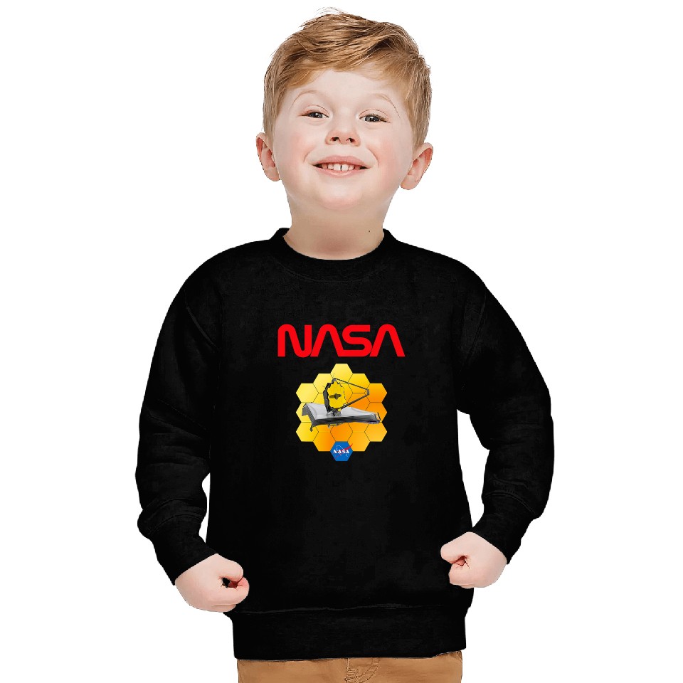 Lacrosse Gift NASA James Webb Worm Insignia Logo Sweatshirts