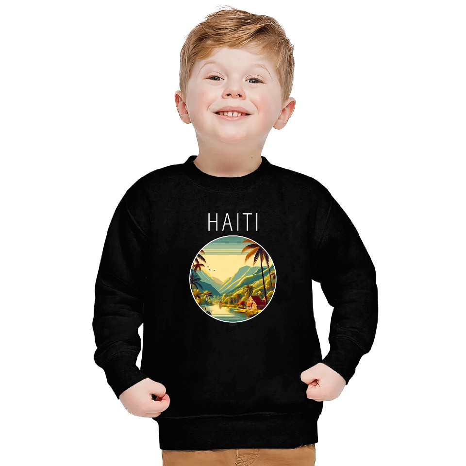 Haiti scenery Art Deco Sweatshirts