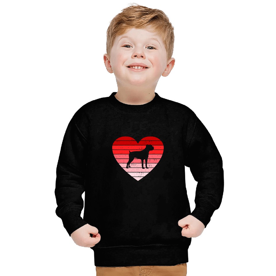 Retro style Valentines day Cane Corso Lover Gift Sweatshirts