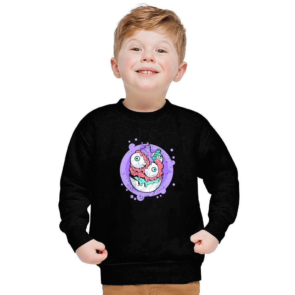 Horror Ice Cream Pastel Goth Aesthetic Soft Goth Gothic Sweatshirts