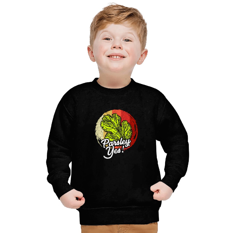 Parsley Yes Funny Vegetable Gardener 25 Sweatshirts