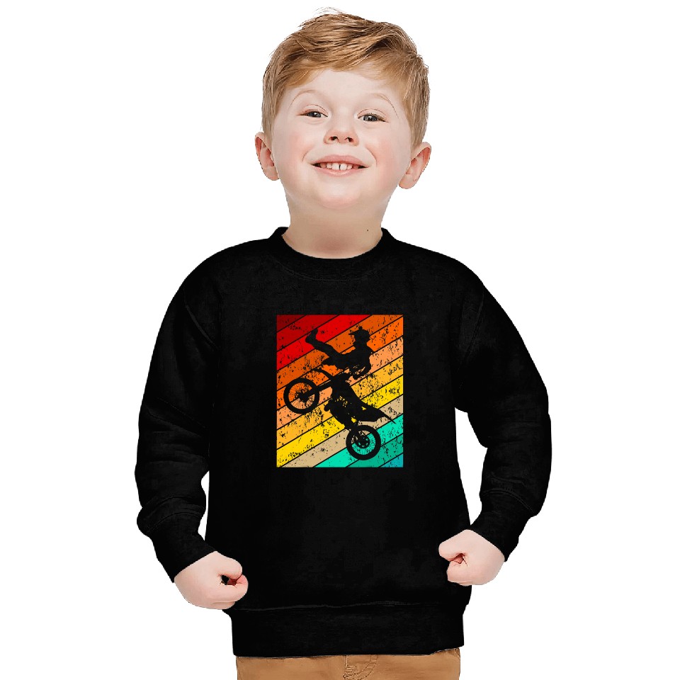 Motocross Motorcycle Biker Motorcycle Rider vintages Retro 25 Sweatshirts