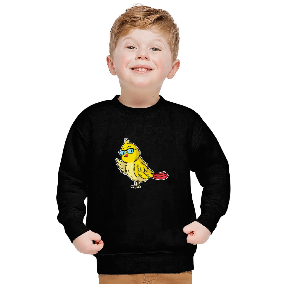 Nerdy Bird with Glasses Sweatshirts