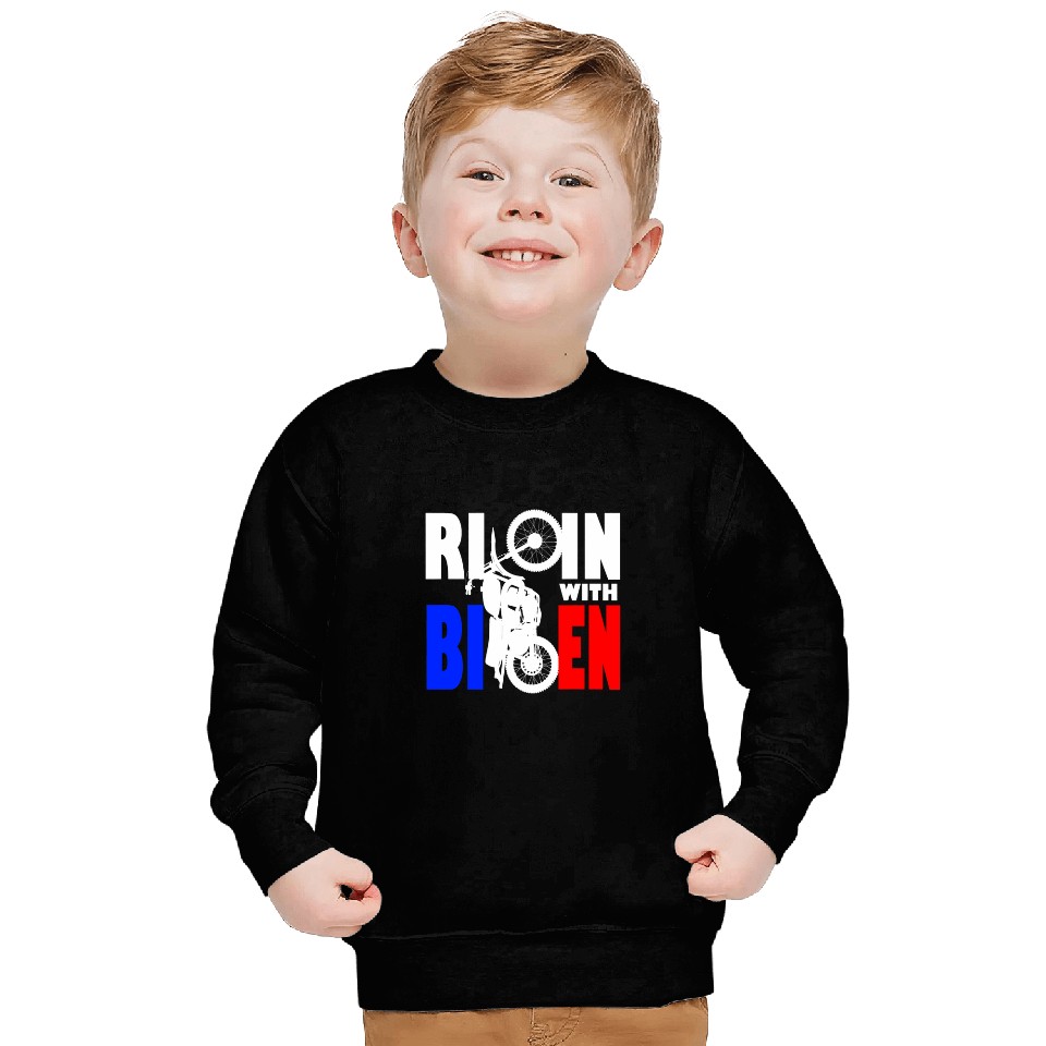 Ridin With Biden Motorcycle Cool Uncle Joe President 2 Sweatshirts