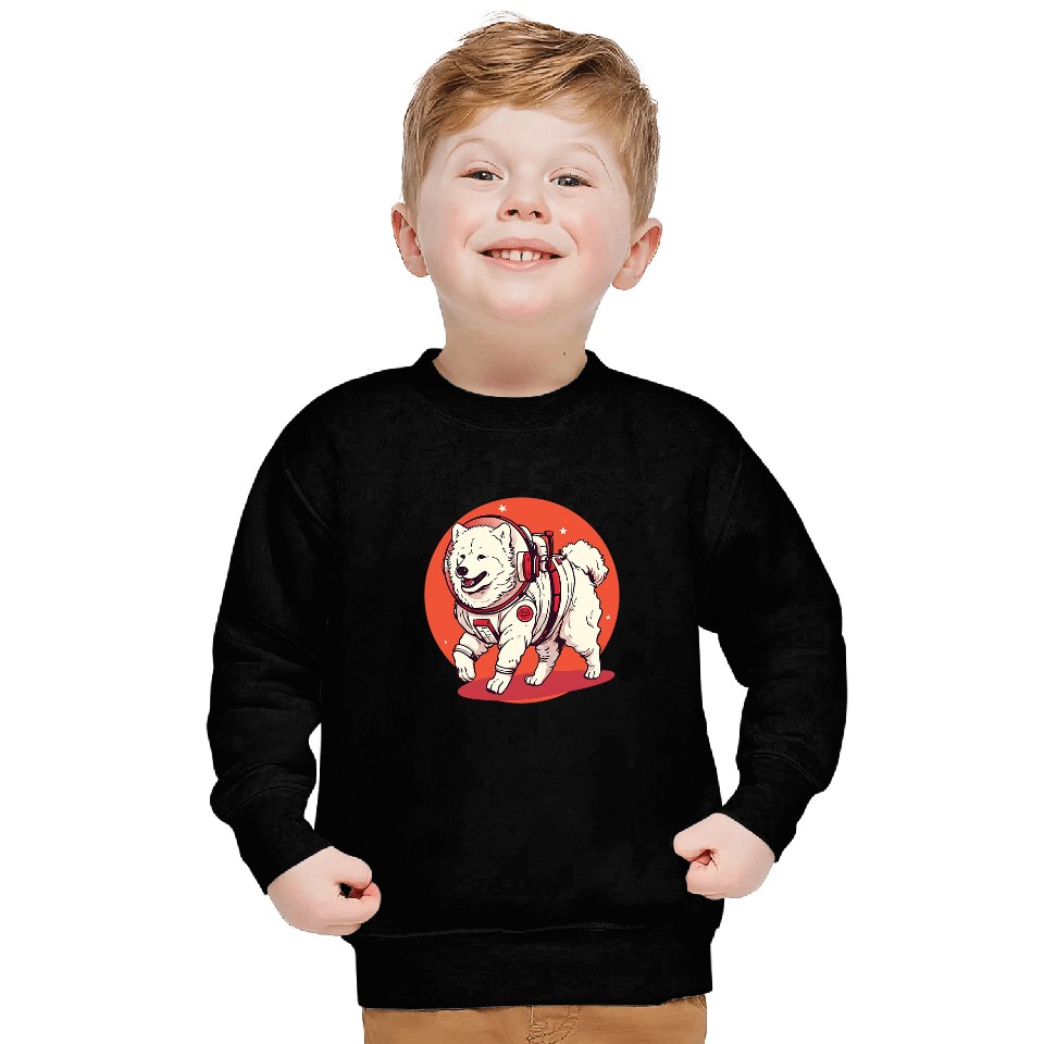 Samoyed Mars Funny Dog Astronaut Sweatshirts