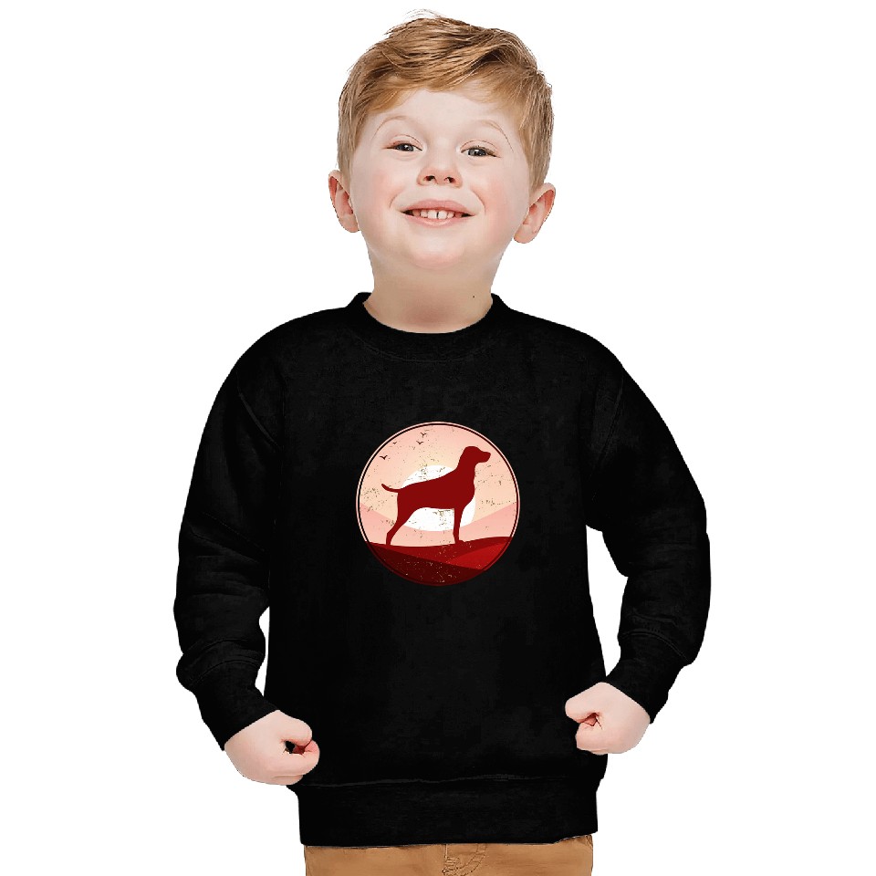 Weimaraner Dog Retro 19 Sweatshirts