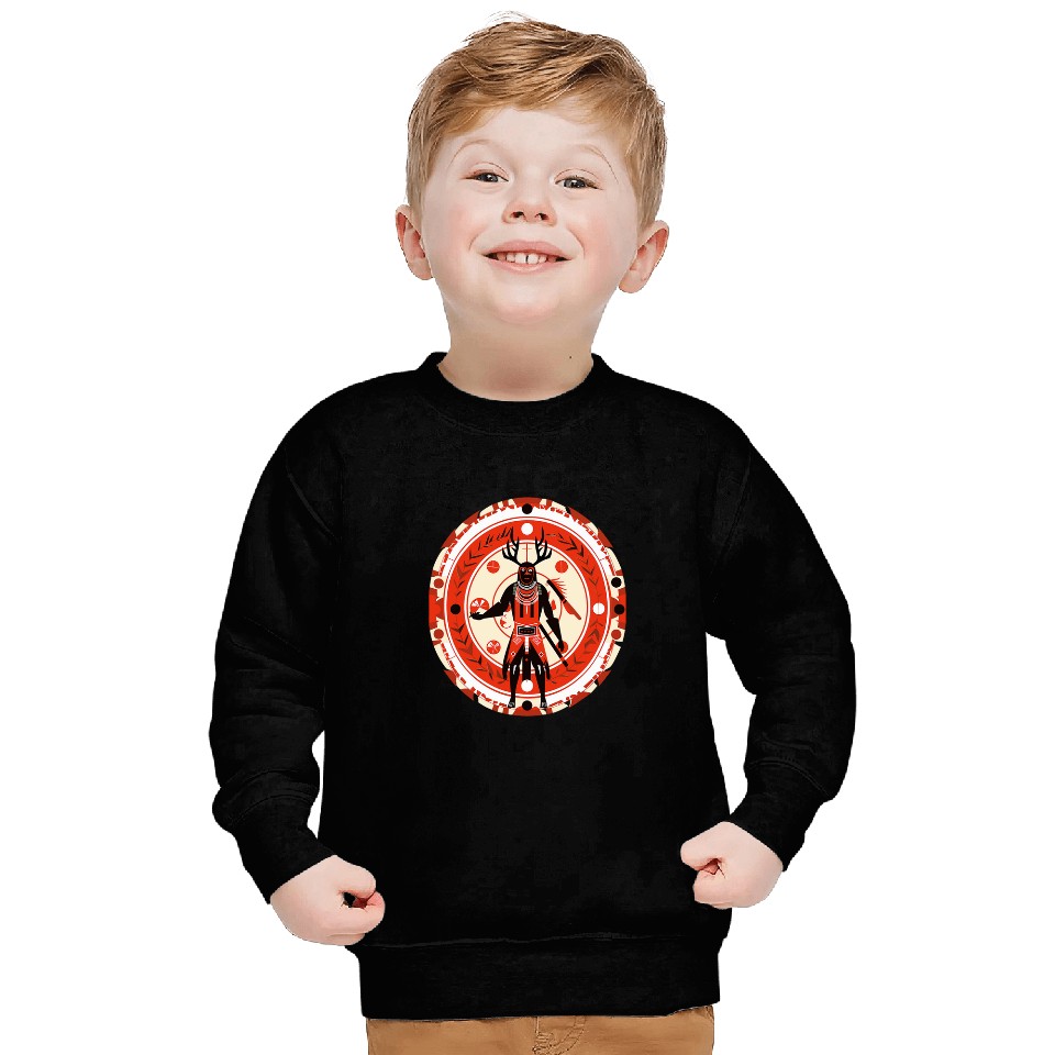 Native American Northwest Coast Style Supernatural Man Art Sweatshirts