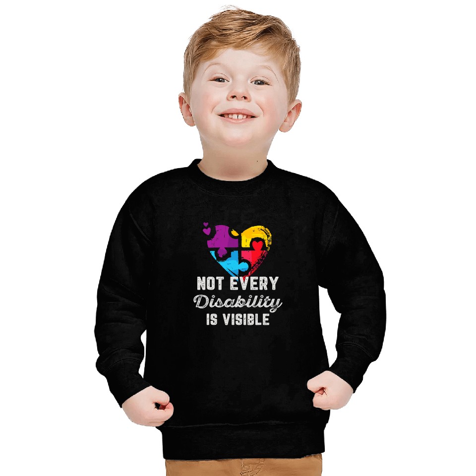 Not Every Disability Is Visible Epilepsy Awareness Purple Sweatshirts