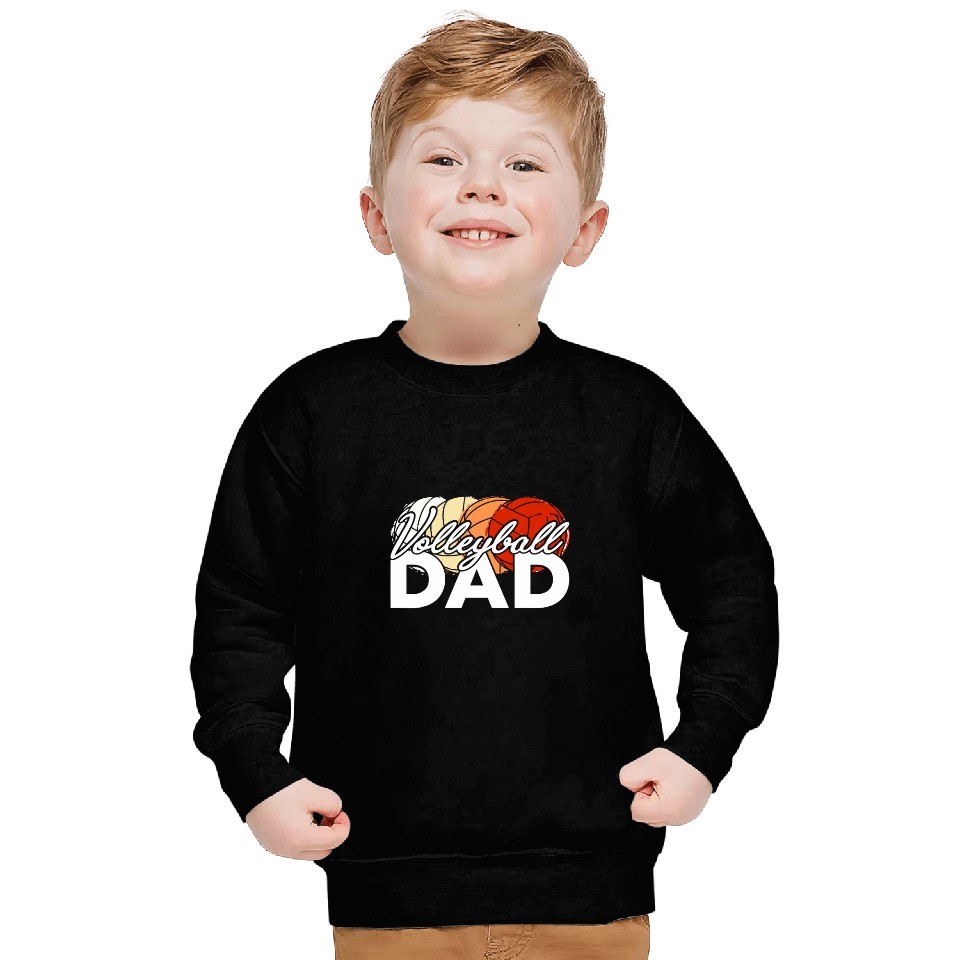 Volleyball Dad Daddy Cool Fathers Day Men Novelty Sweatshirts