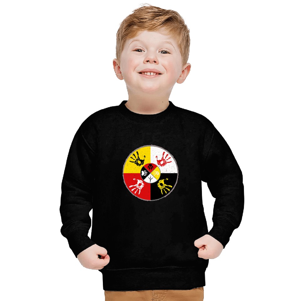 Native Americans medicines Wheel MMIW Hand Sweatshirts