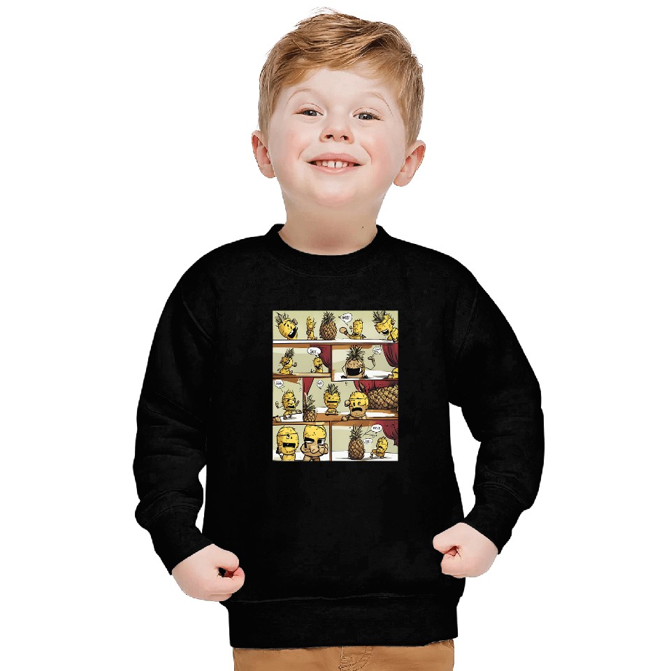 Tropical Punch pineapples Boxer Sweatshirts