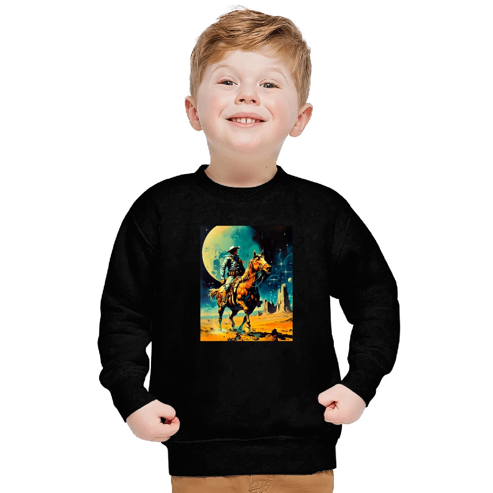 The Space Cowboy Retro Scifi Sweatshirts
