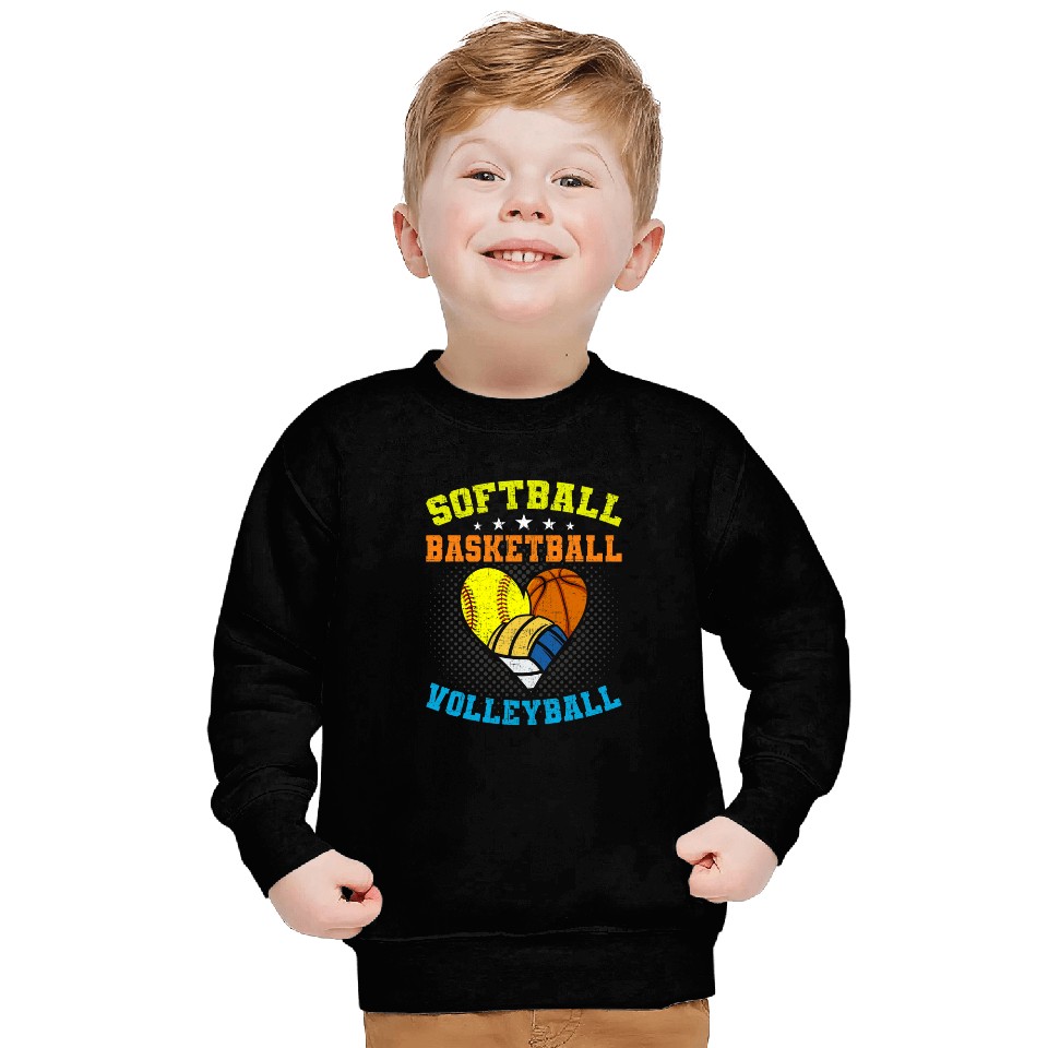 Softball Basketball Volleyball Player 2 Sweatshirts