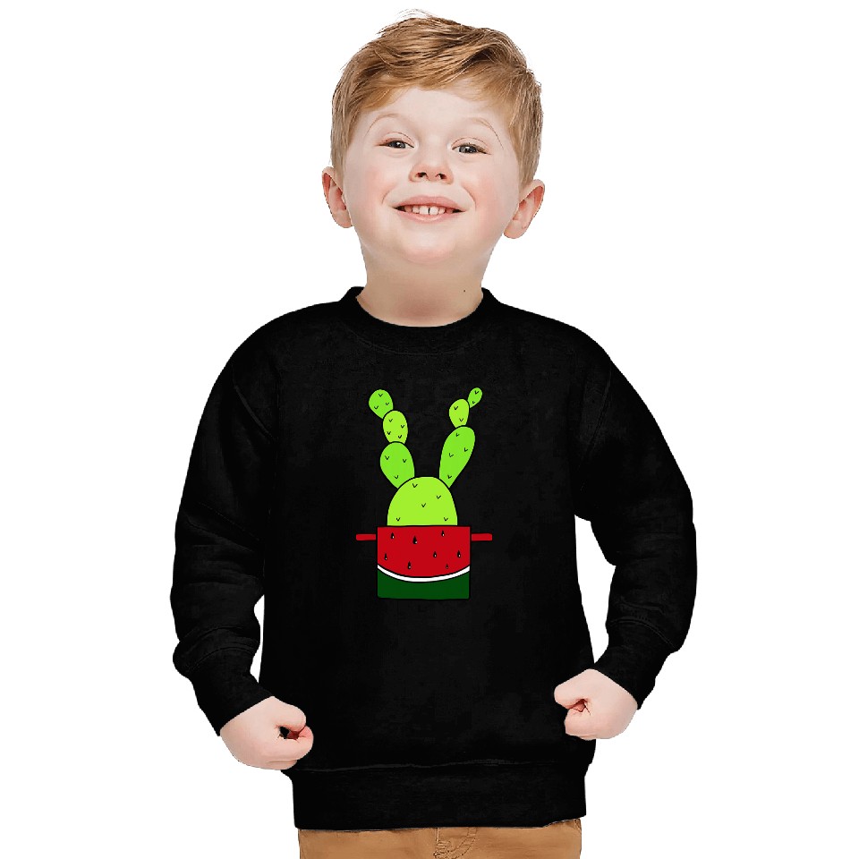 Watermelon Pot Cactus Sweatshirts