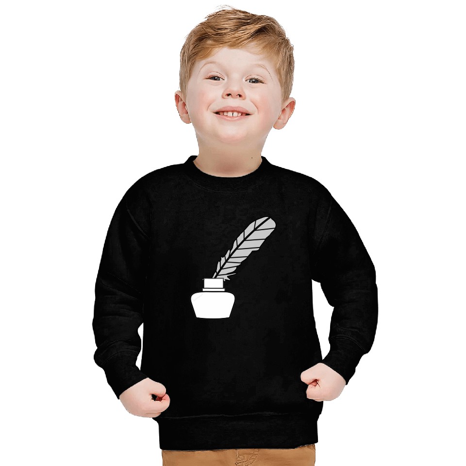 Quill Feather Author Writer 2 Sweatshirts