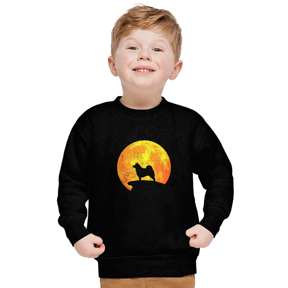 NORWEGIAN ELKHOUND Orange Halloween Costume Vintage Sweatshirts