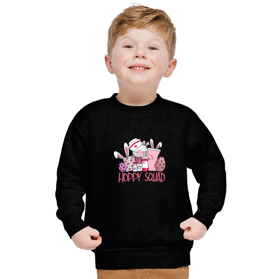 Hoppy nurses Squad nurses Easter Easter nurses Scrubs Student Sweatshirts