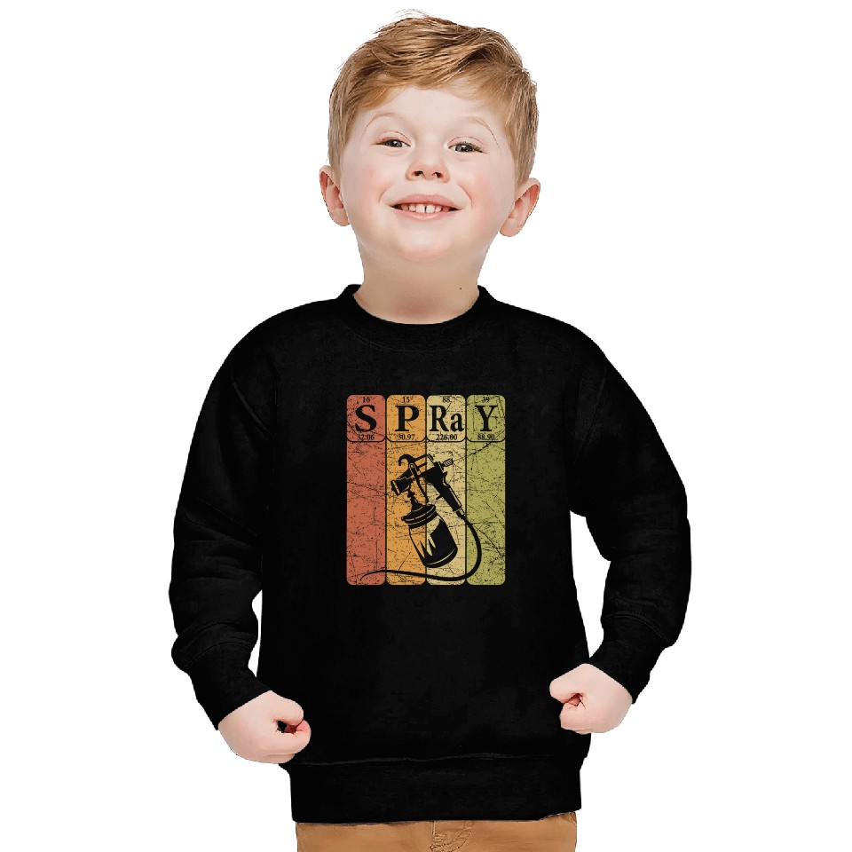 Car Painter Spray Periodic Table Elements Auto Body Painter 6 Sweatshirts