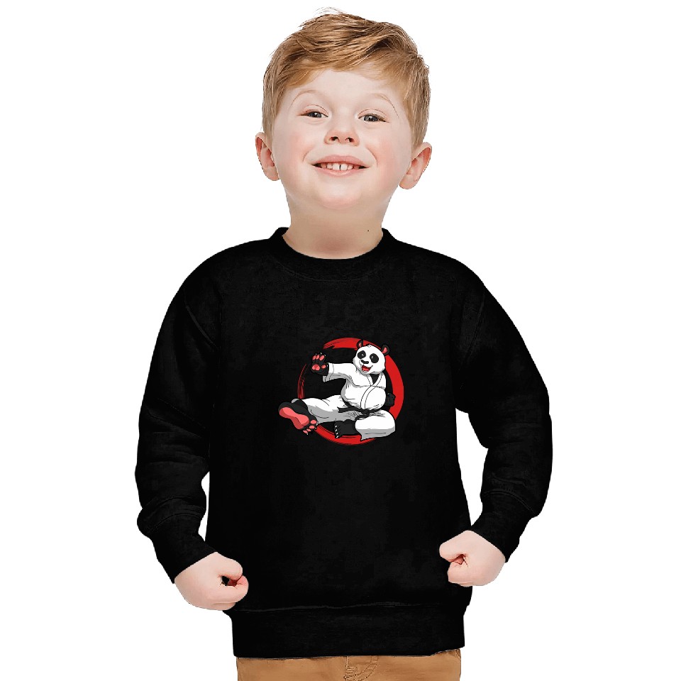 Karate Panda Bear Lover Karateka Trainee Instructor Sweatshirts